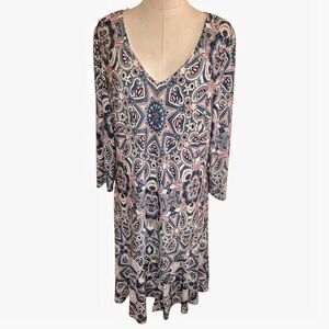 Eliza J. Paisley Plus Size Dress Size 16